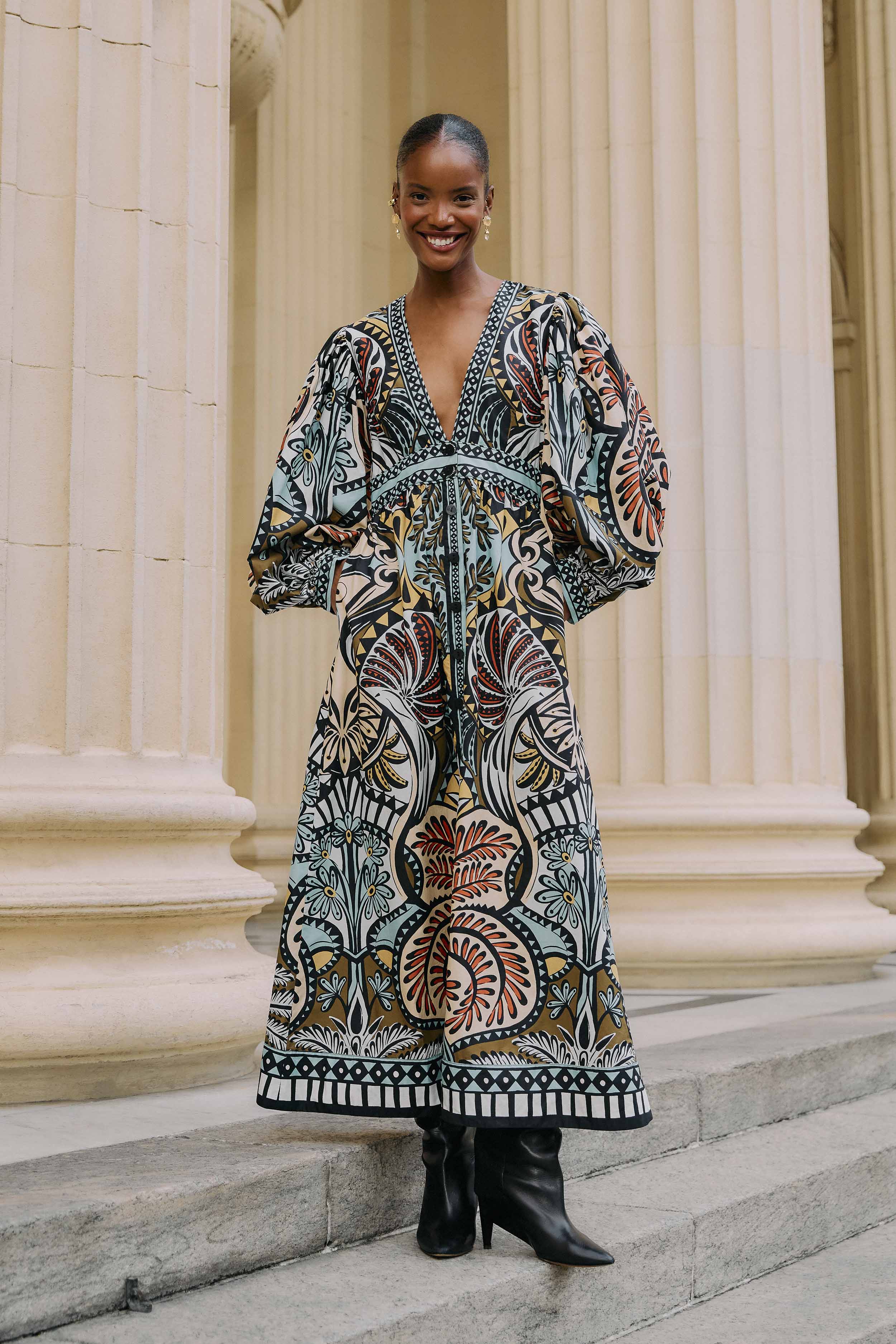 Balamana Multicolor Maxi Dress