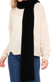 Cable Knit Cashmere Scarf