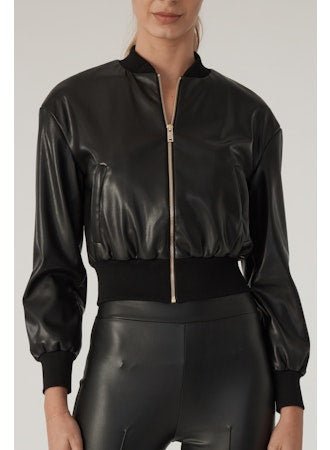 Adalyn Vegan Leather Bomber
