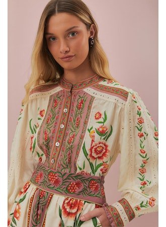 Ainika Delicate Off-White Blouse