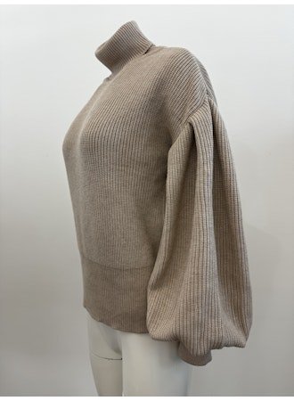 Angelia Cropped Turtleneck Sweater