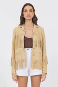 Annie Waxed Suede Jacket