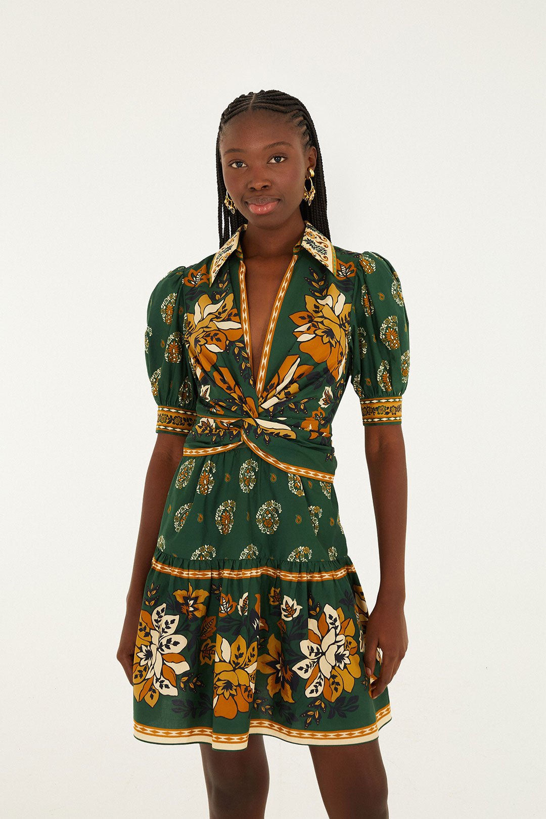 Ayla Green Mini Dress