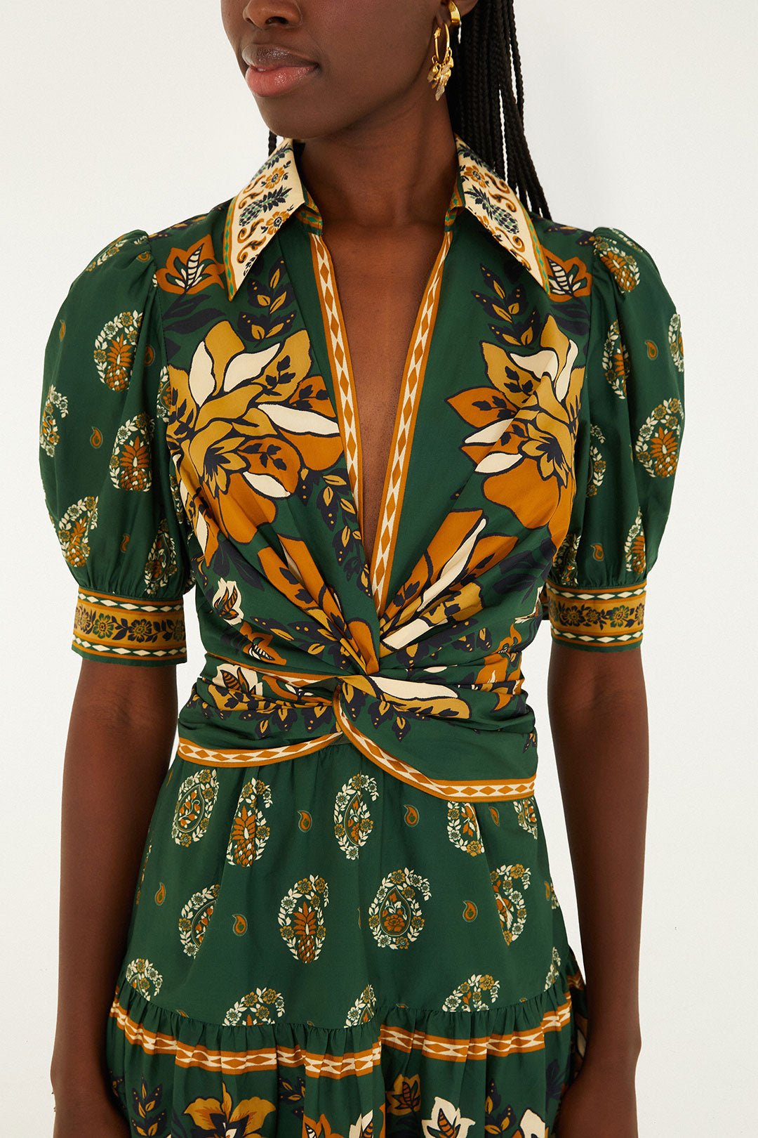 Ayla Green Mini Dress