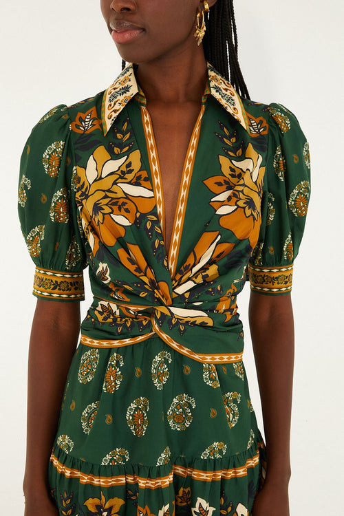 Ayla Green Mini Dress