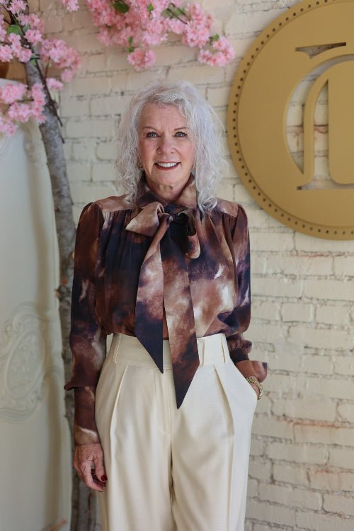 Blouse with Tie - Aubrieta