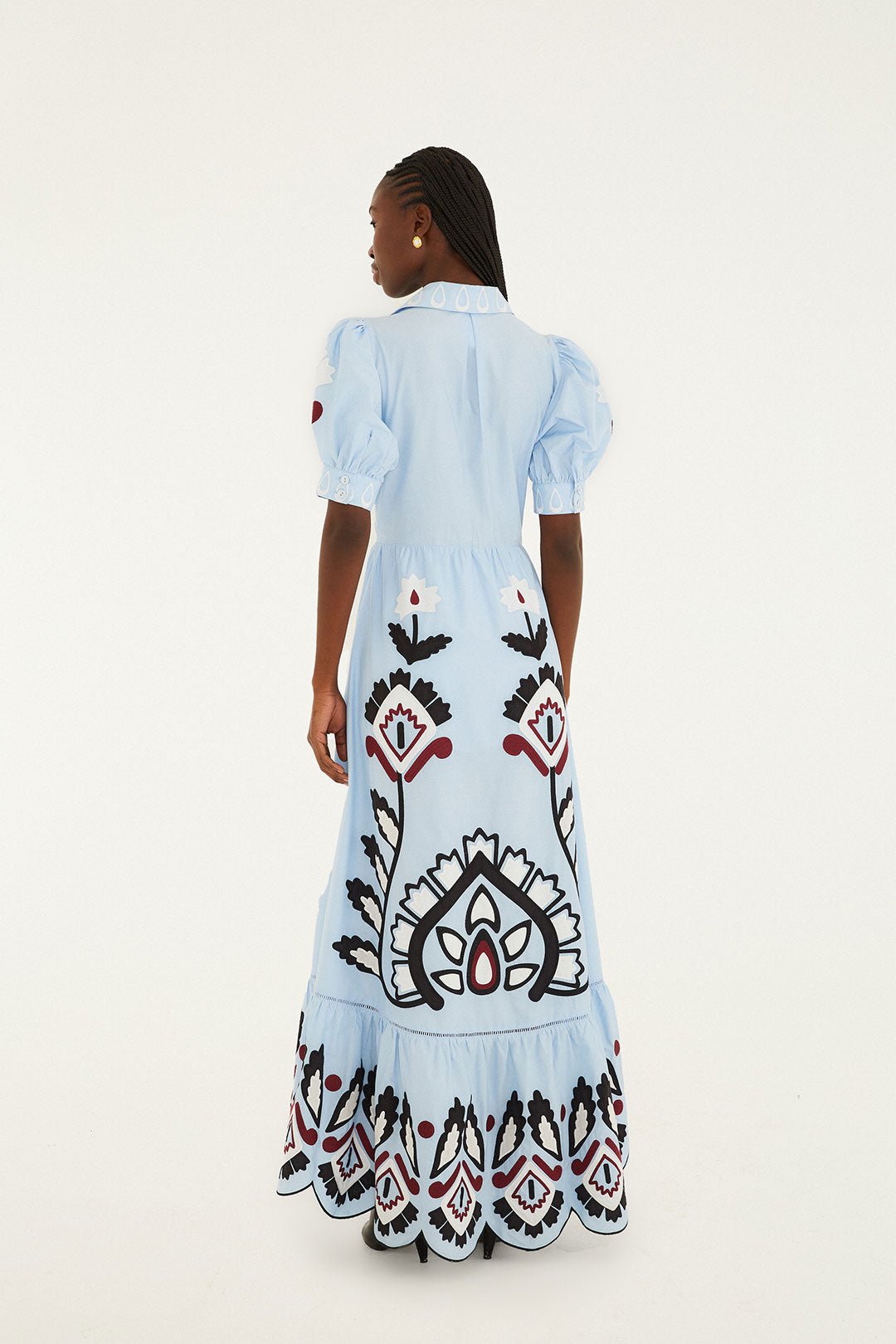 Blue Artisanal SS Maxi Dress