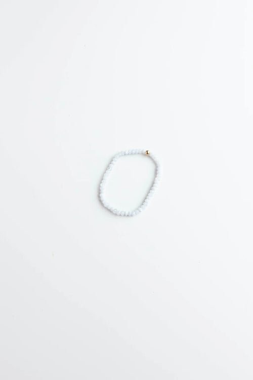 Blue Lace Agate Stretchy Bracelet