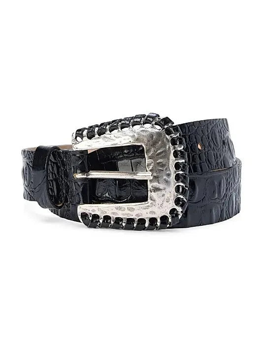 Brisa Laced Crocodile Embossed Belt