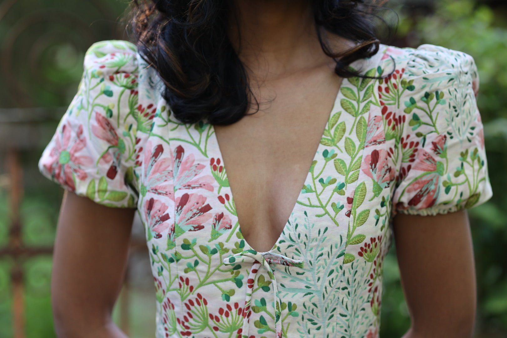 Calaantha Puff Sleeve Mini Dress