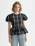 Cap Sleeve Taffeta Top