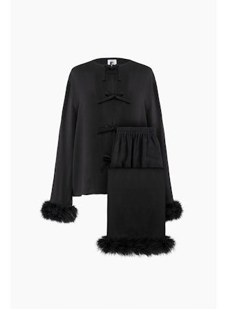 Capricorn Pajama Set with Detachable Feathers