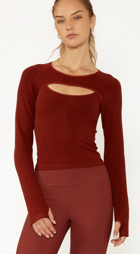 Charlotte Long Sleeve Cutout Top