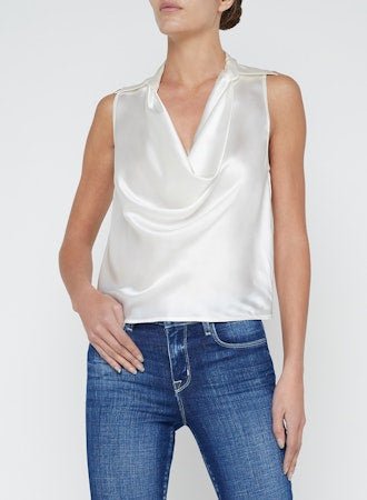 Colter Cowl Neck Sleeveless Blouse