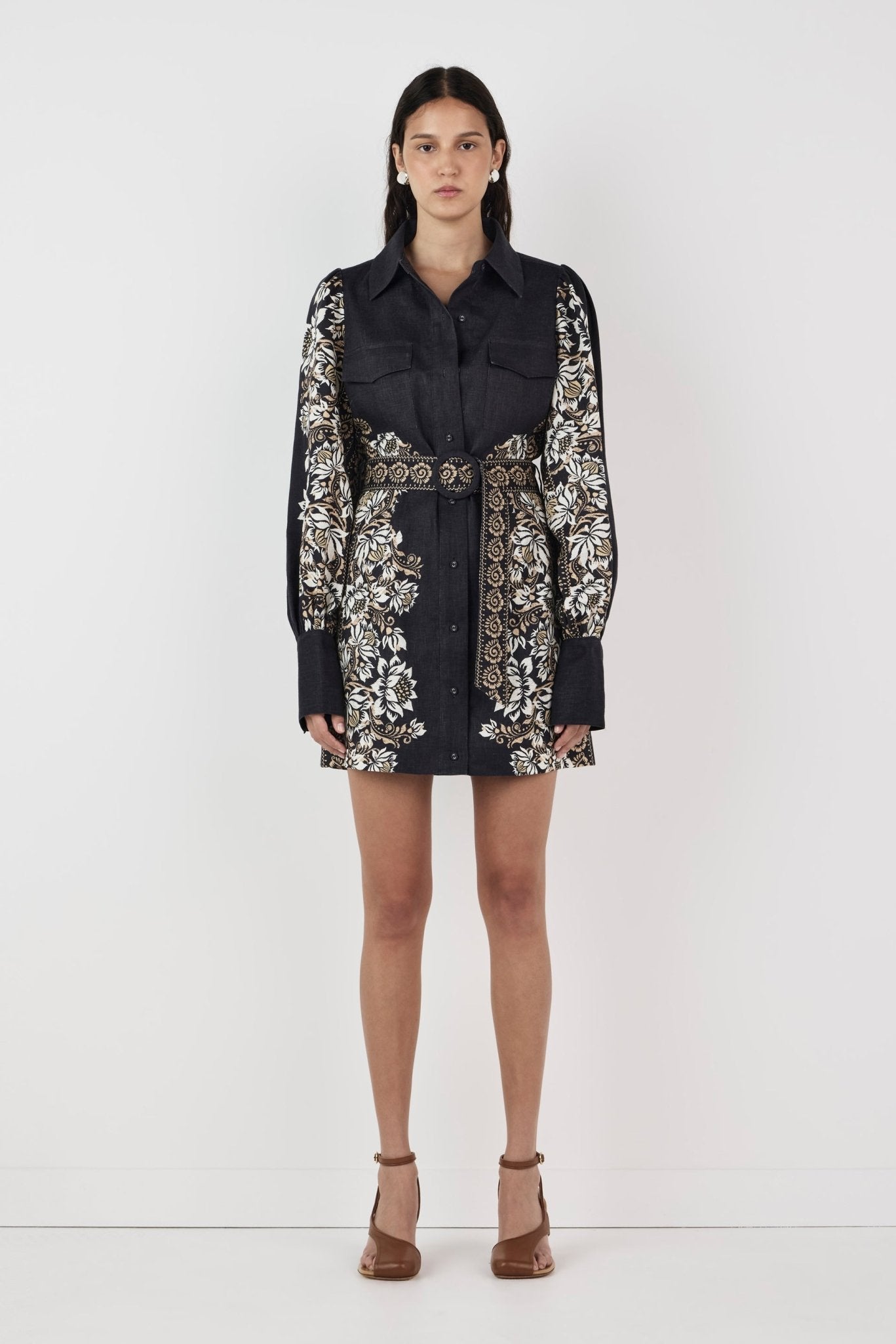 Constance Linen Mini Dress