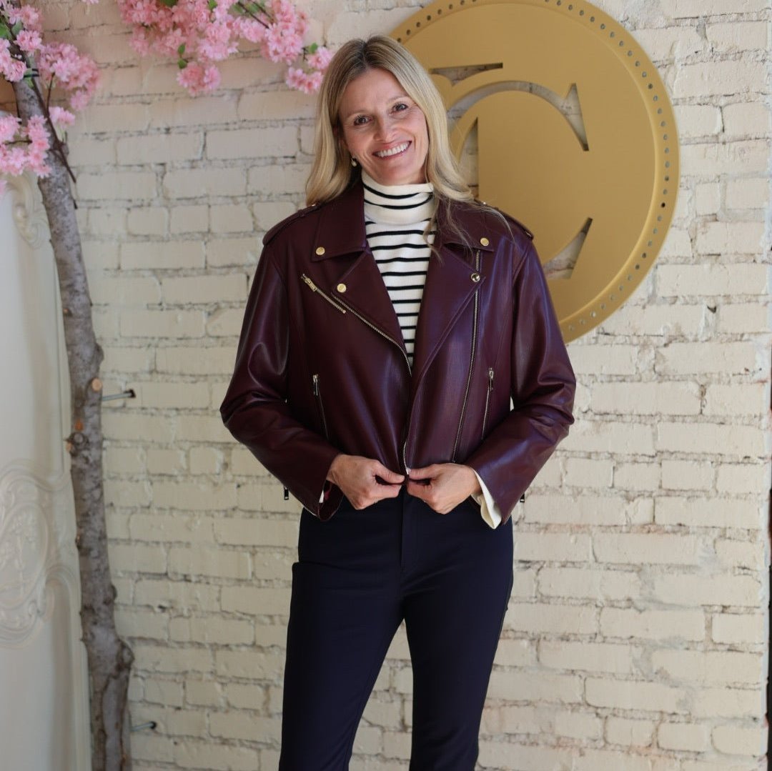 Cosita Vegan Leather Moto Jacket