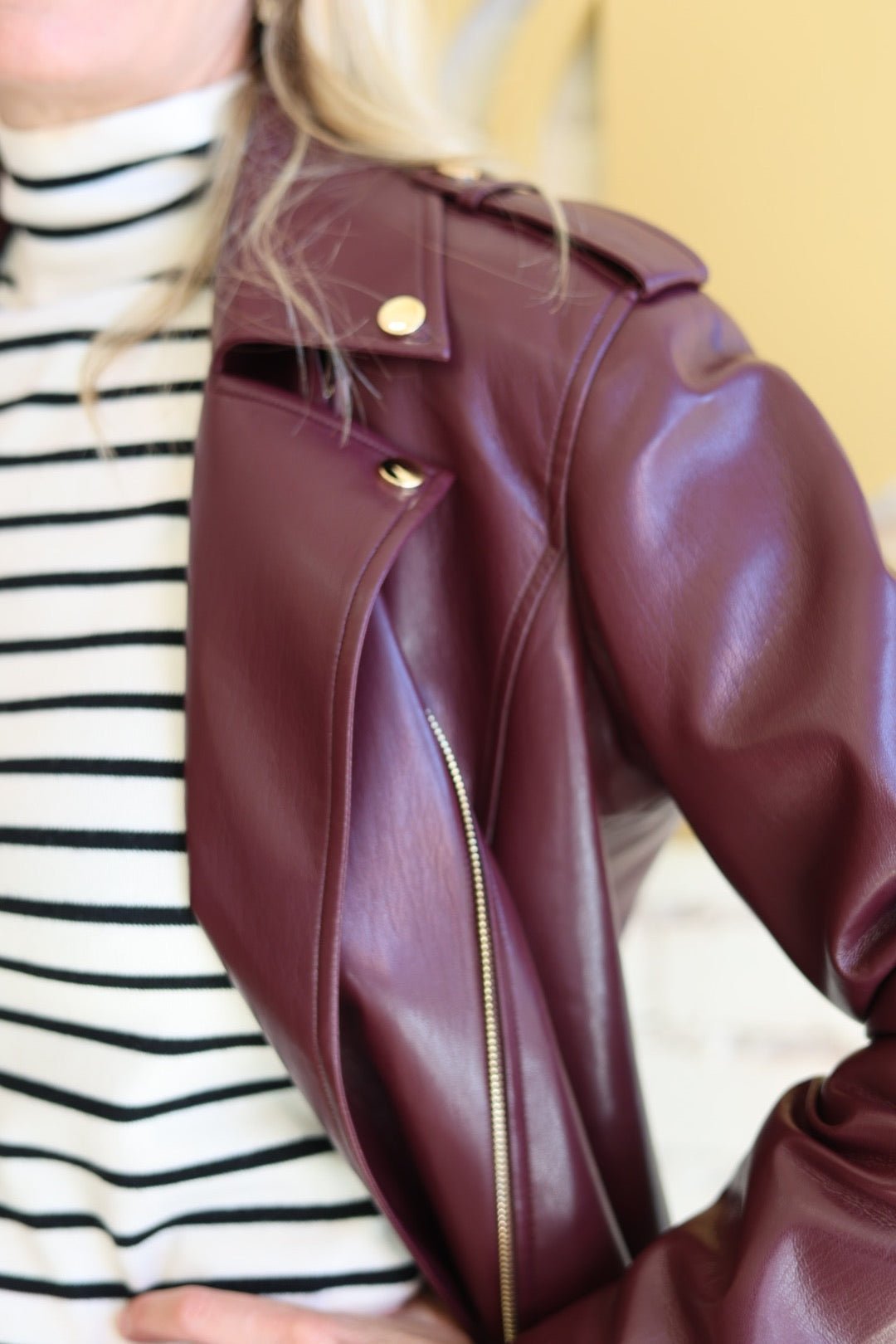 Cosita Vegan Leather Moto Jacket