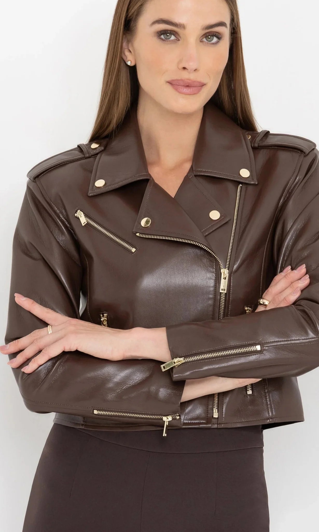 Cosita Vegan Leather Moto Jacket