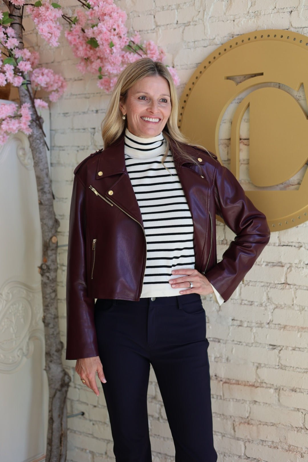 Cosita Vegan Leather Moto Jacket