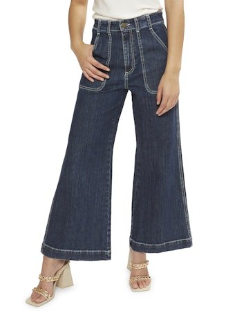 Cropped Theodora Wide Leg Jean