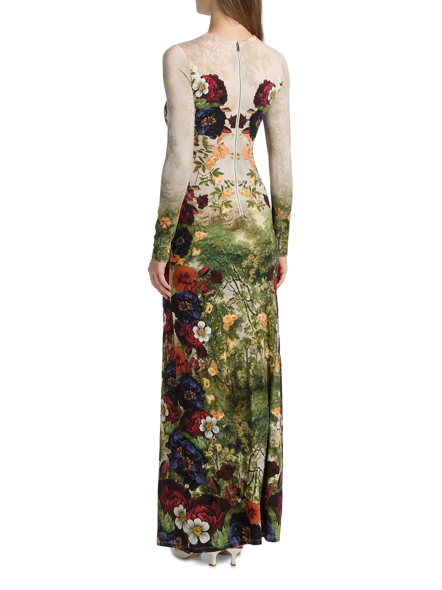 Delora LS Crew Neck Maxi Dress