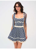 Dolly Denim Dot Mini Dress