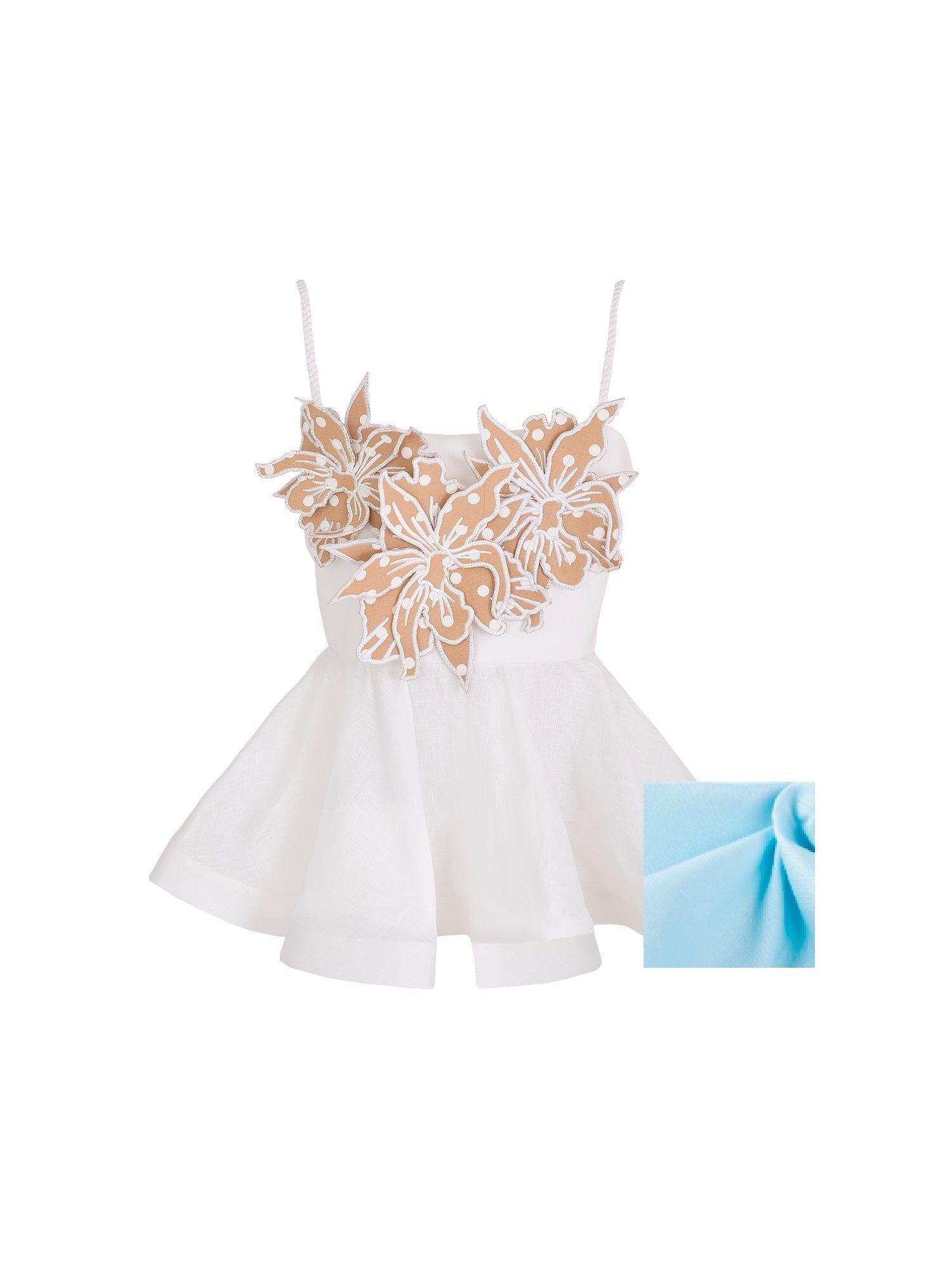 Dreamy Top in Light Blue without Flowers