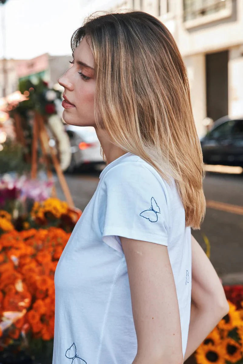 Embroidered Cotton T-Shirt