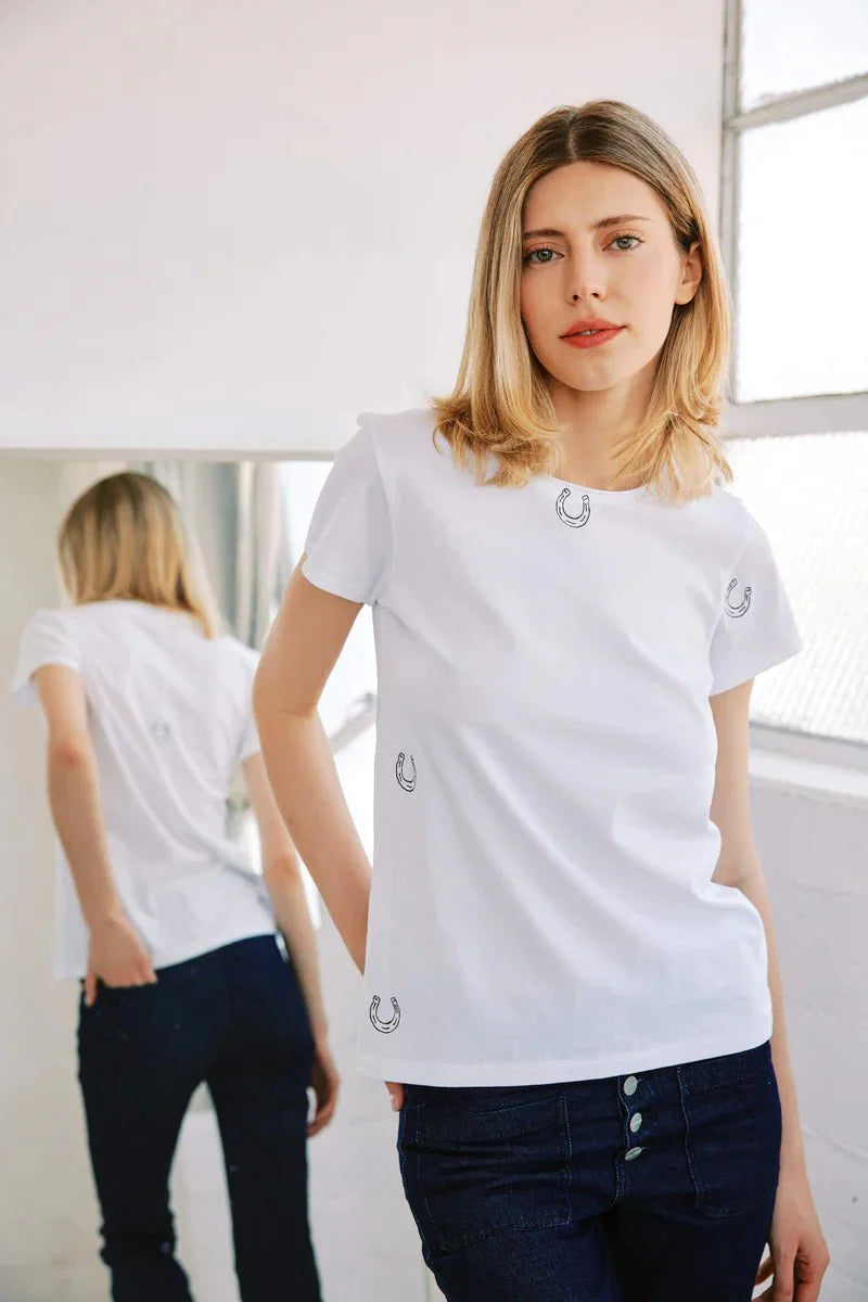 Embroidered Cotton T-Shirt