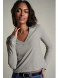 Fiona - Long Sleeve Recycled V Neck