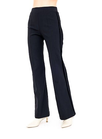 Flare Pants with Side Velvet Stripe