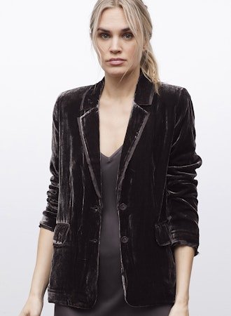 Go Velvet Boyfriend Blazer