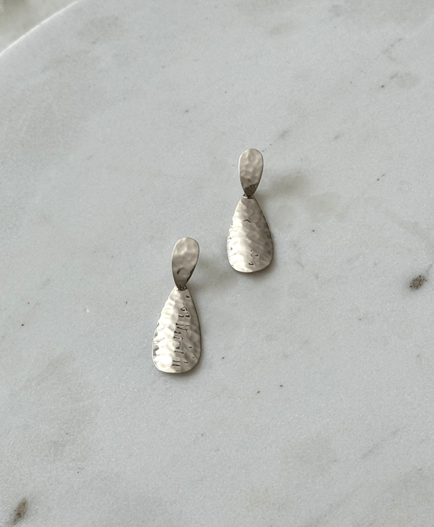 Gota Sterling Silver Teardrop Earrings