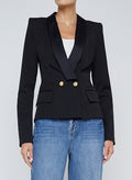 Imogene Satin Lapel Blazer