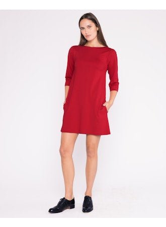 Ponte Knit A-Line Dress