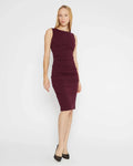 Ponte Knit Ruched Dress