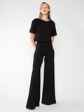 Ponte Knit Wide Leg Pant