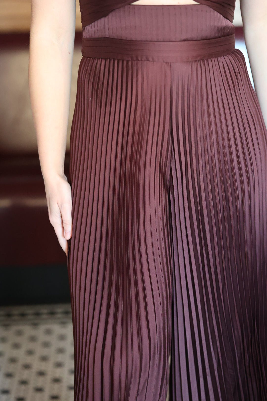 Rosalynn Pleated Jumpsuit