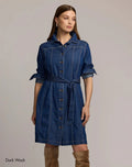 Sabrina Long Sleeve Denim Dress