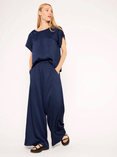 Satin Crepe Yacht Pant