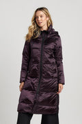 Scarlet Long Down Coat w/ Removable Hood