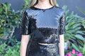 Sequin Short Sleeve Top
