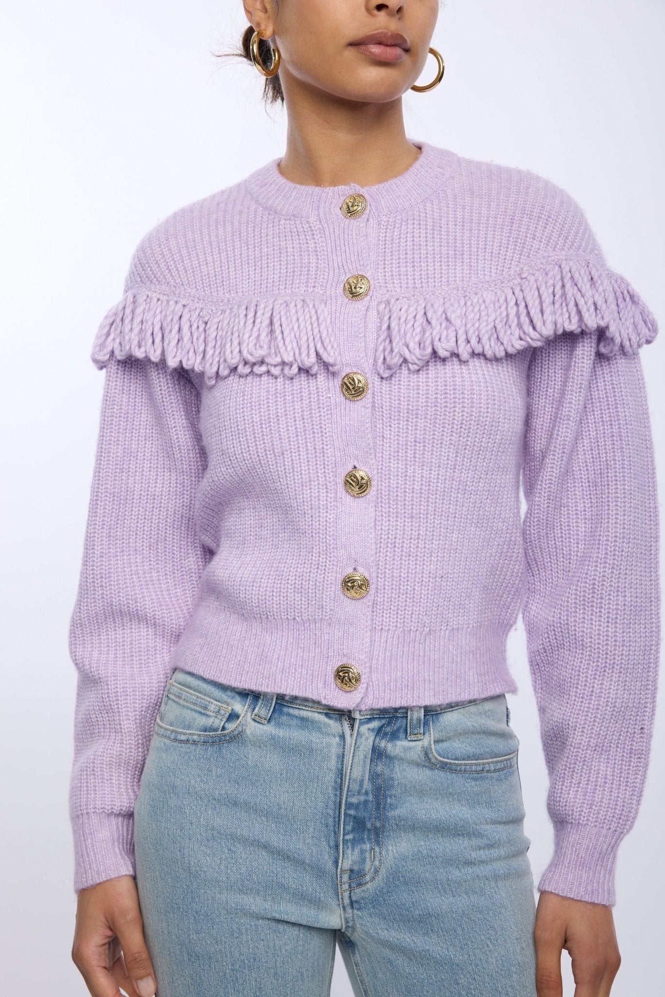 Shifra Fringe Cardigan