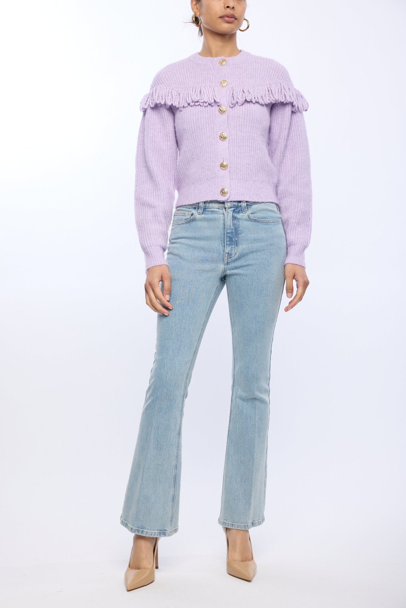 Shifra Fringe Cardigan