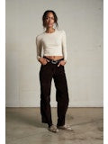 Sienna Luxe Rib Cropped Long Sleeve