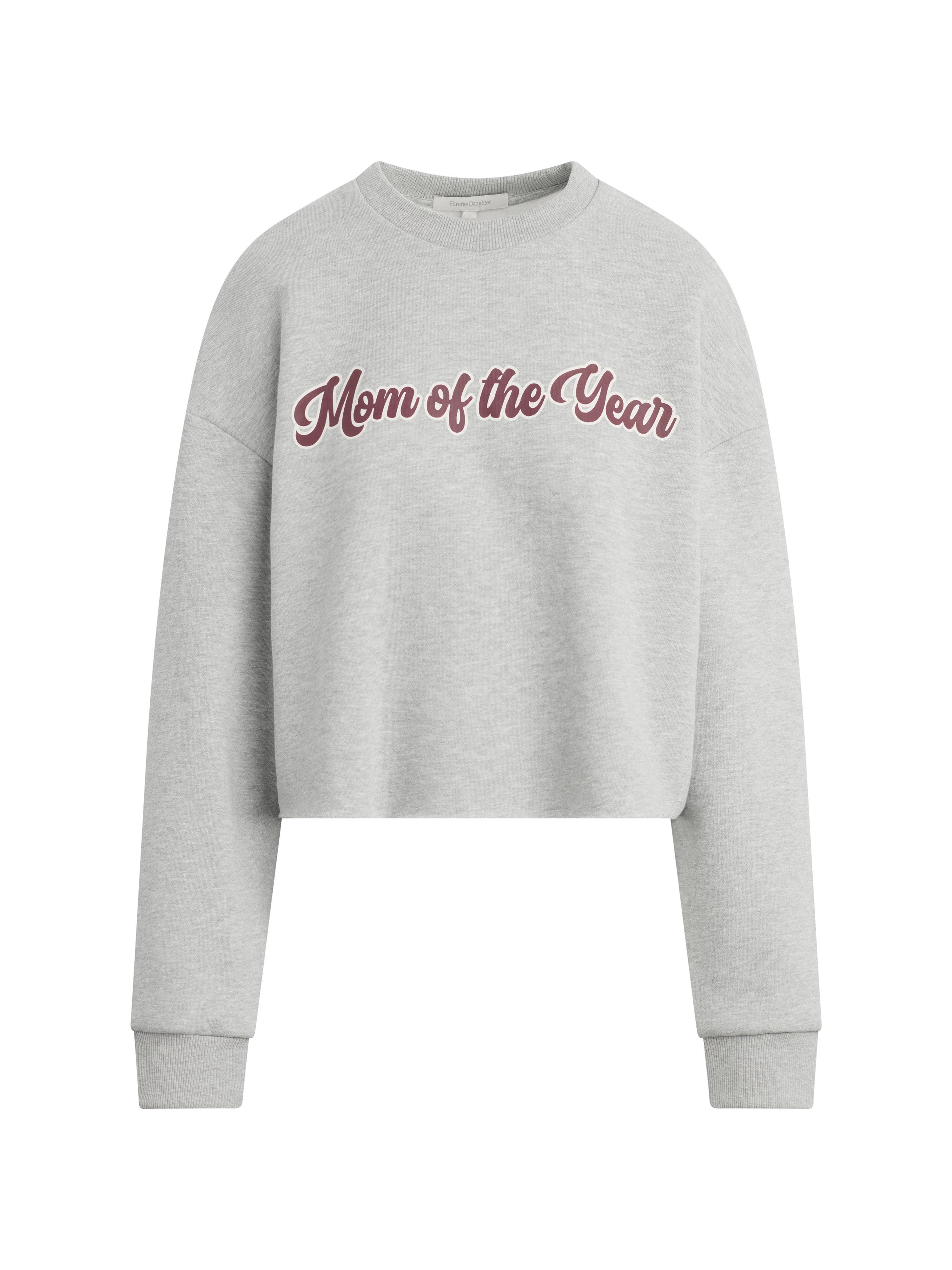 Cropped Mom of The Year Sweatshirt